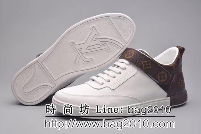 路易威登LV 高端狠貨 原版絲綢皮時尚休閒運動低幫男鞋 8FX2050